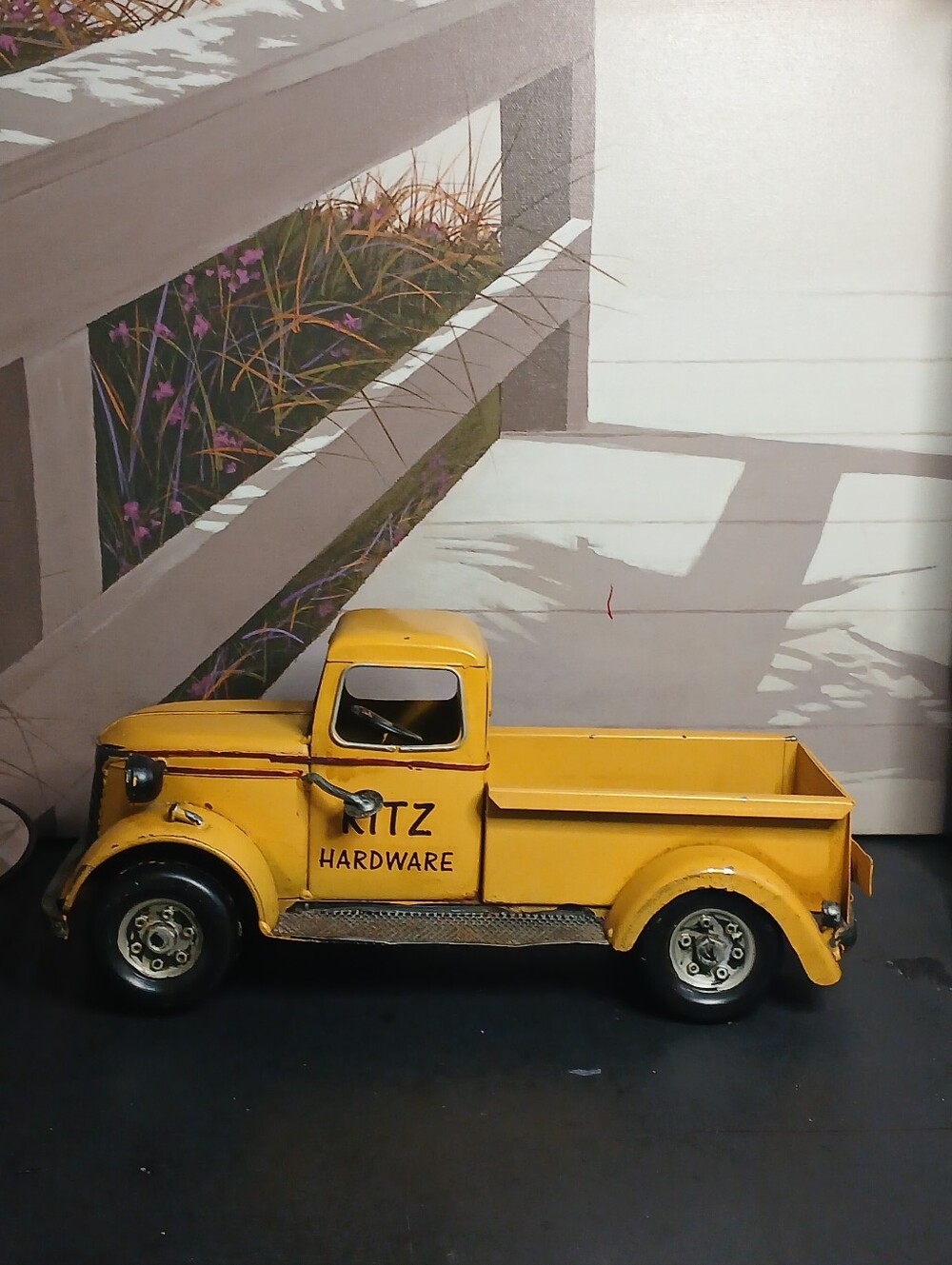Vintage Yellow Toy Pickup Truck - Ritz Hardware